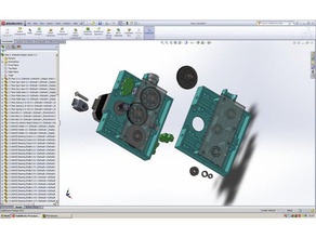 remote geared drive 3mm filament 3d printer parts extruder titan tronxy x5s 3d print model - Mito3D