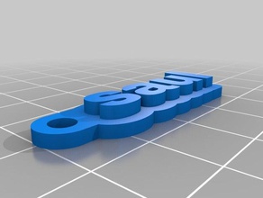 saul Schlüsselanhänger kundengebundene 3d print model - Mito3D