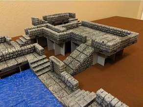risers dungeon tiles brinquedos & games dnd telhas masmorras e dragões openforge openlock rpg 3d print model - Mito3D