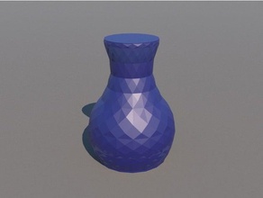 vaso balde decoração recipiente cristal a decu flor o de espiral vasos modo 3d print model - Mito3D