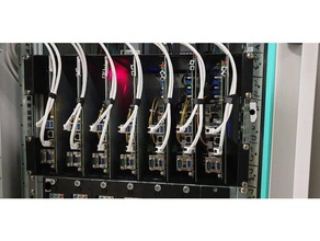 microatx de la cuchilla clúster computación hpc openscad servidor granja servidores rack 3d print model - Mito3D