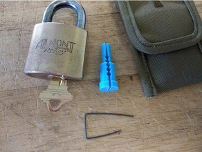 almont re-key padlock driver pin tool tools lock locksmithing locksport 3d print model - Mito3D