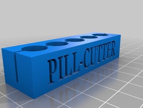 pill cutter household medication medicine tablet 3d print model - Mito3D