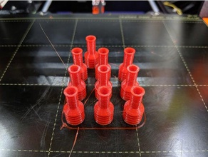 ptfe tube cap filament holder - stronger 3d printer accessories 3d print model - Mito3D