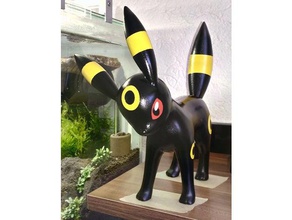 leafeon umbreon pies del suelo las esculturas 3d print model - Mito3D