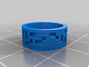 anillo chinita de la moda personalizado 3d print model - Mito3D