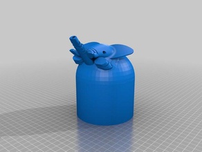 elephant diffuser cover decor 3d print model - Mito3D