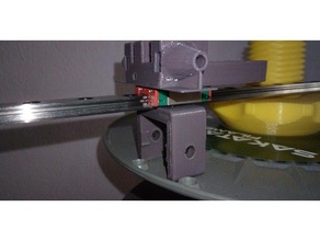 mgn7 linear bracket 2020 profile 3d printer parts aluminum extrusion mount v-slot kossel m25 nut m4 tnut 3d print model - Mito3D
