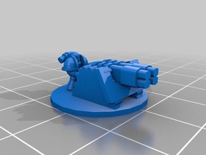 rapier laser destroyer epic 40k games 3d print model - Mito3D