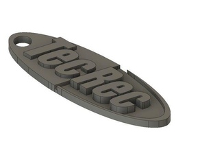 padi tecrec llavero - el anillo de claves La impresión en 3d brelok buceo buzo rec con escafandra tec 3d print model - Mito3D