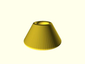 rounded pyramid parts 3d print model - Mito3D