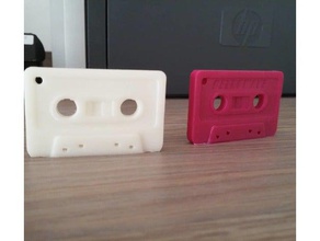 retrowave audio cassette keyring keychains 3d print model - Mito3D