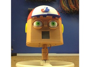 tommy cabeza de robot - rc la robótica ingeniería ojo mecánica cuello control remoto el 3d print model - Mito3D