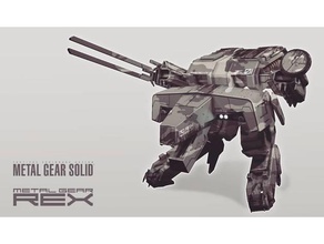 metal gear rex modelo de robôs 3d print model - Mito3D