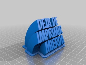 deja imprimir mierda bureau de personnalisé 3d print model - Mito3D
