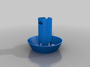 kuş evi yemek dağıtıcı evcil hayvan 3d print model - Mito3D