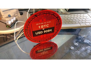 eink bitcoin ticker eletrônica epaper inky phat pimoroni raspberry pi zero 3d print model - Mito3D