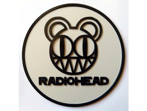 radiohead logo 2d art deco la decorazione 3d print model - Mito3D