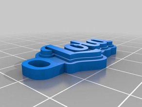 Schlüsselanhänger lola kundengebundene 3d print model - Mito3D