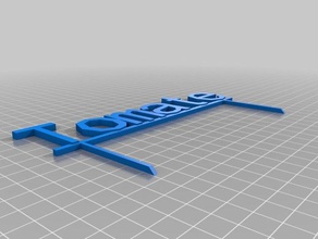 tomate signos y logotipos personalizado 3d print model - Mito3D