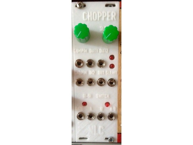 nonlinearcircuits chopper l'audio eurorack 3D print model - Mito3D