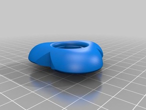 my customized smooth n' curvy star knob m10 parts 3d print model - Mito3D