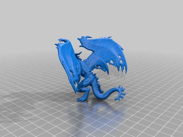 flame drake - remixed full toy & game accessories dnd dungeons dragons enemy monster pathfinder tabletop 3D print model - Mito3D