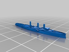 protegido cruiser novik izmurud-classe 1 2400 escala brinquedo & acessórios para jogos rjw guerra russo-japonesa navio de 3d print model - Mito3D