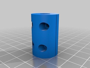 personalizado paramétrico z-eixo de engate deslizante da haste rosca acoplamento - servo mg995 m3 trapezoidal eixo Impressora 3d peças 3d print model - Mito3D