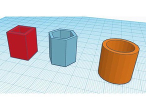 cup set containers 3d print model - Mito3D