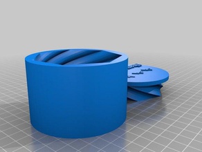 shaver lake-Würfel-Behälter 3d-drucken 3d print model - Mito3D