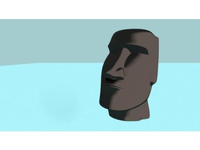 a ilha de páscoa cabeça moai edifícios e estruturas 3dmodel 3dprint 3dptinted dlp easterisland fdm for3dprint escultura sla sls estátua pedra tiki 3d print model - Mito3D