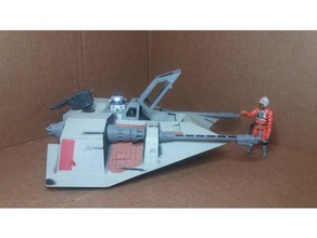 snowspeeder kenner hasbro star wars toy repro parts toys & games 3d print model - Mito3D
