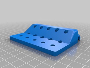 my customized pegstr - pegboard wizard screwdriver holder 4 tool holders & boxes 3d print model - Mito3D