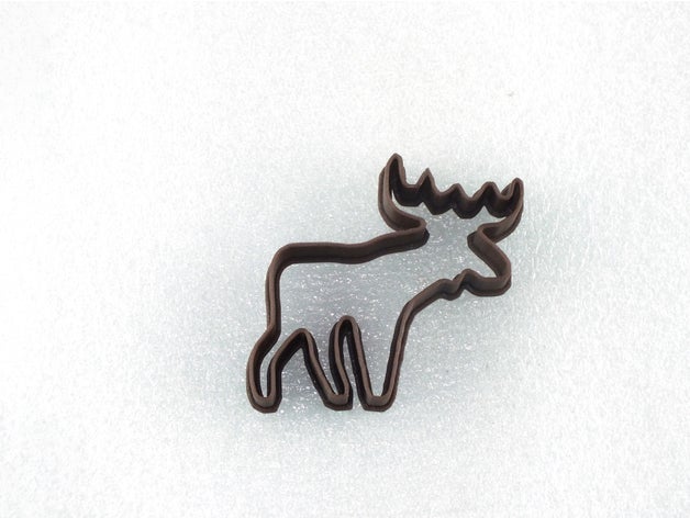 cookie cutter deer kitchen & dining 3D print model - Mito3D