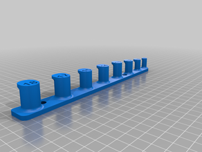 wrench holder tool holders & boxes pegboard 3d print model - Mito3D