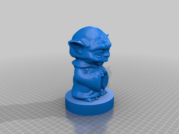 yoda base las esculturas 3D print model - Mito3D