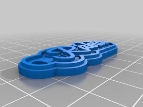 rabia llaveros personalizado 3d print model - Mito3D