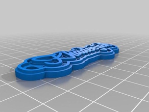 khadeejah keychains customized 3d print model - Mito3D