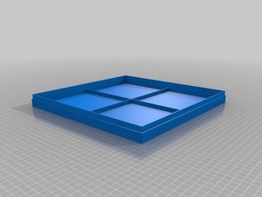 scatola comparti con coperchio organización personalizado 3d print model - Mito3D