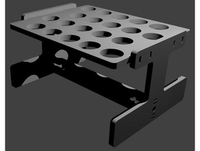 microcentrifuge tube rack biology eppendorf holder 3d print model - Mito3D