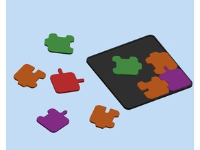 difficile de puzzle jeu jigsaw jouet 3d print model - Mito3D