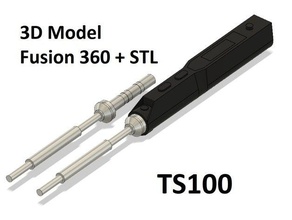 ts100 3d model scans & replicas fusion 360 soldering iron 3d print model - Mito3D