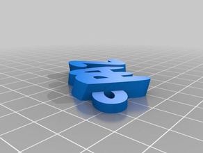 llavero paz chaveiros personalizado 3d print model - Mito3D