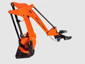 natv2 desktop robotic arm v01 robotics 3d printed arduino diy raspberry pi robot 3d print model - Mito3D