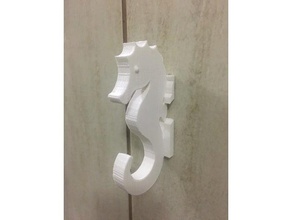 seahorse forme de cintre ménage 3d print model - Mito3D