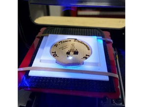 laser engraver jig art tools coin holder da vinci xyz 3d print model - Mito3D