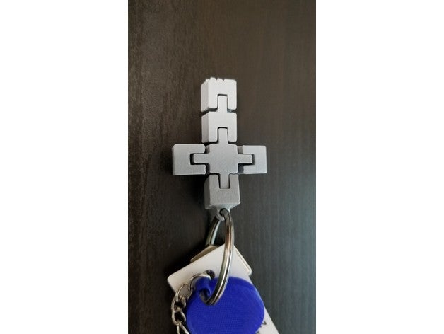 çapraz Anahtarlık aksesuarlar flexi anahtar zinciri 3D print model - Mito3D
