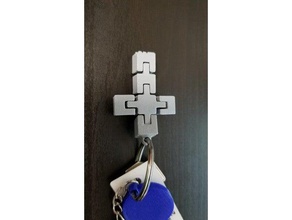 cross key chain accessories flexi 3d print model - Mito3D