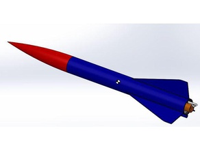 mini-max-Modell-Rakete hobby fliegende modellrakete Modell-Rakete Rakete Raketen 3d print model - Mito3D